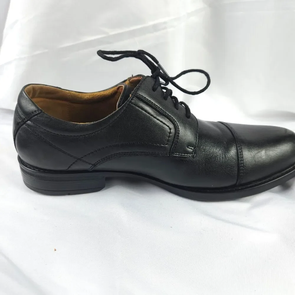 Florsheim Midtown Cap Toe Oxford Ortholite Black Dress Shoes Men's US‎ 9D